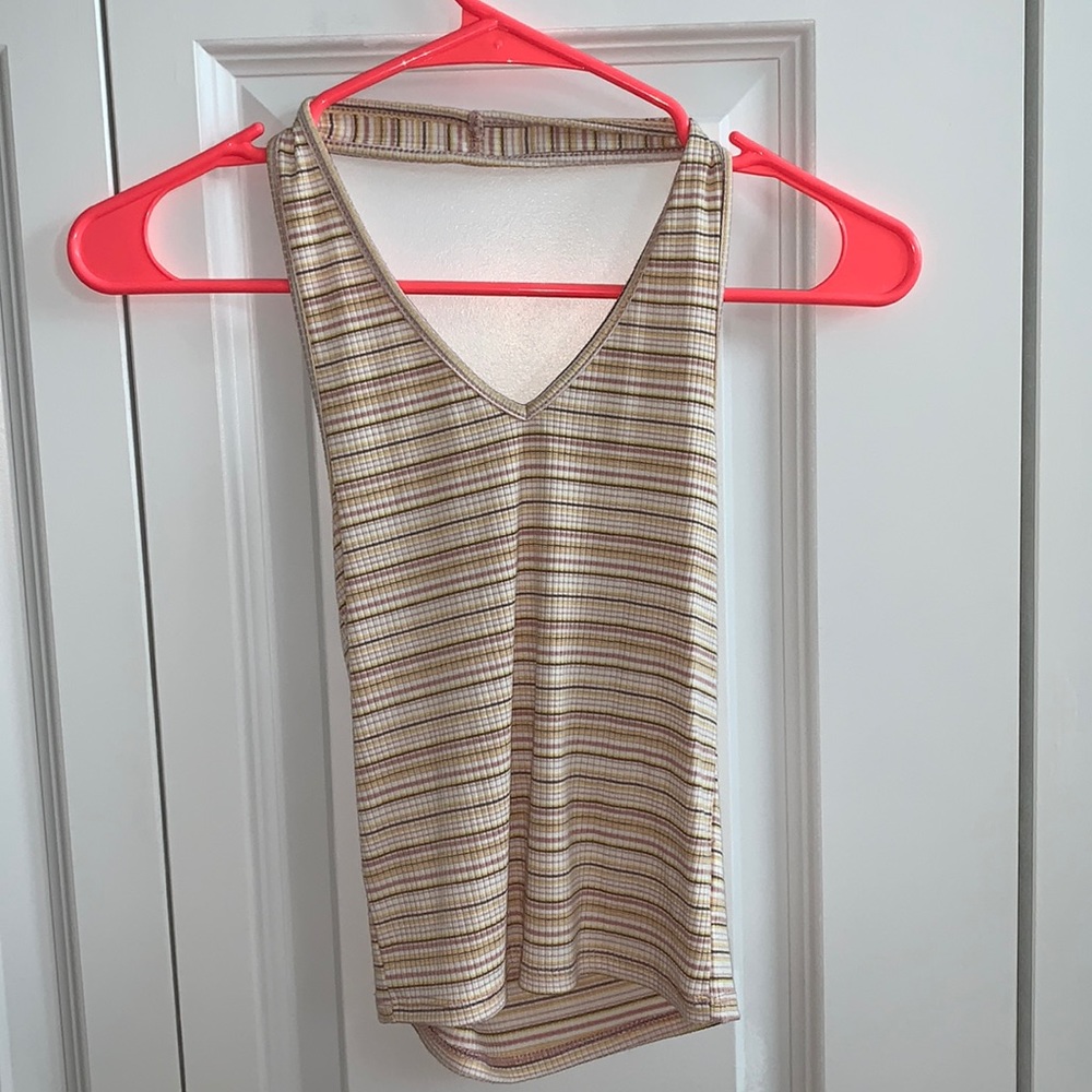 American Eagle Striped Halter Top